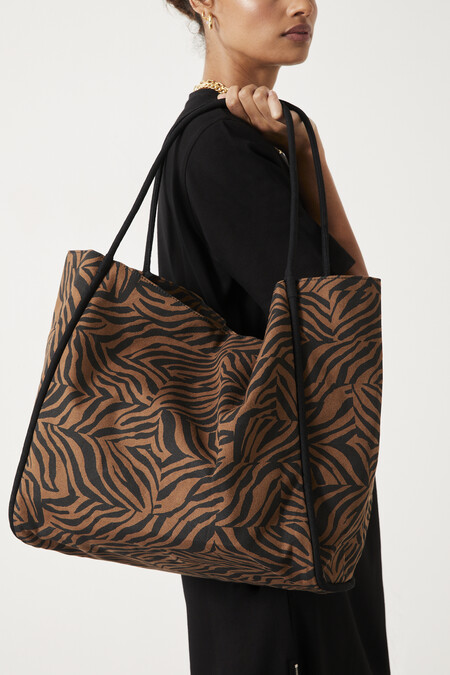 Vero Zebra Print Tote Bag