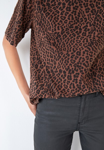 Leopard Oversized T Shirt Jersey T Shirt True Leopard Br Hush