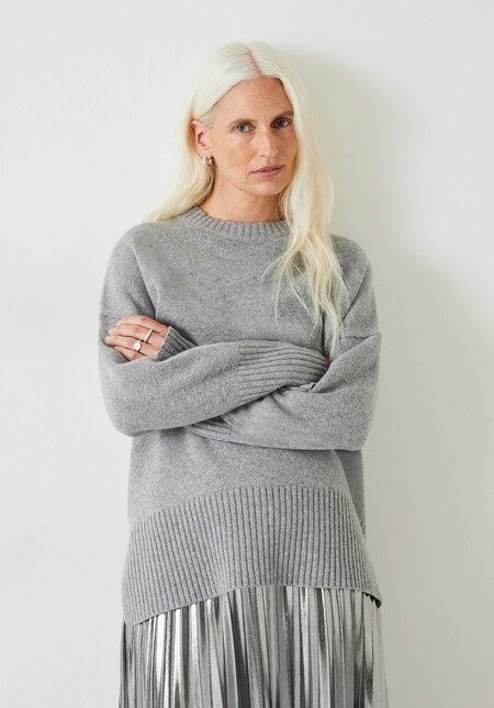 Danielle Split Back Wool Jumper