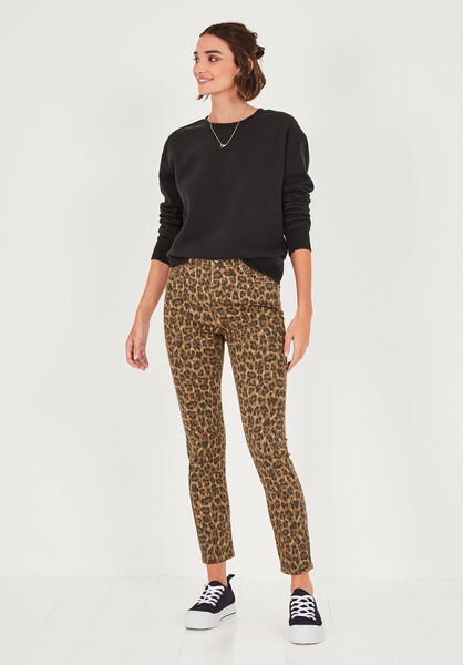 Leopard Skinny Jeans