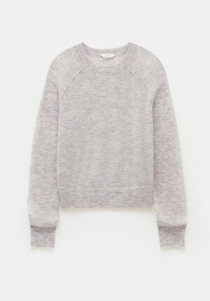 Elsie Gauzy Wool Blend Crew Jumper