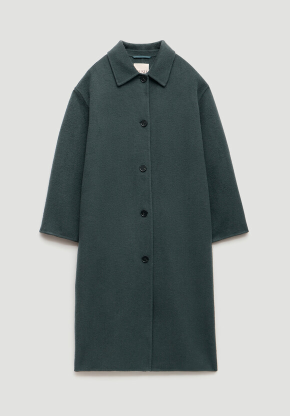 Edie Pure Wool Double Faced Coat
