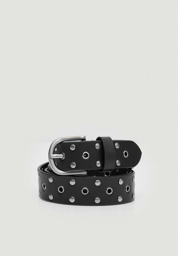 Eyelet Leather Belt