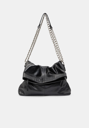 Perrie Chain Leather Crossbody Bag