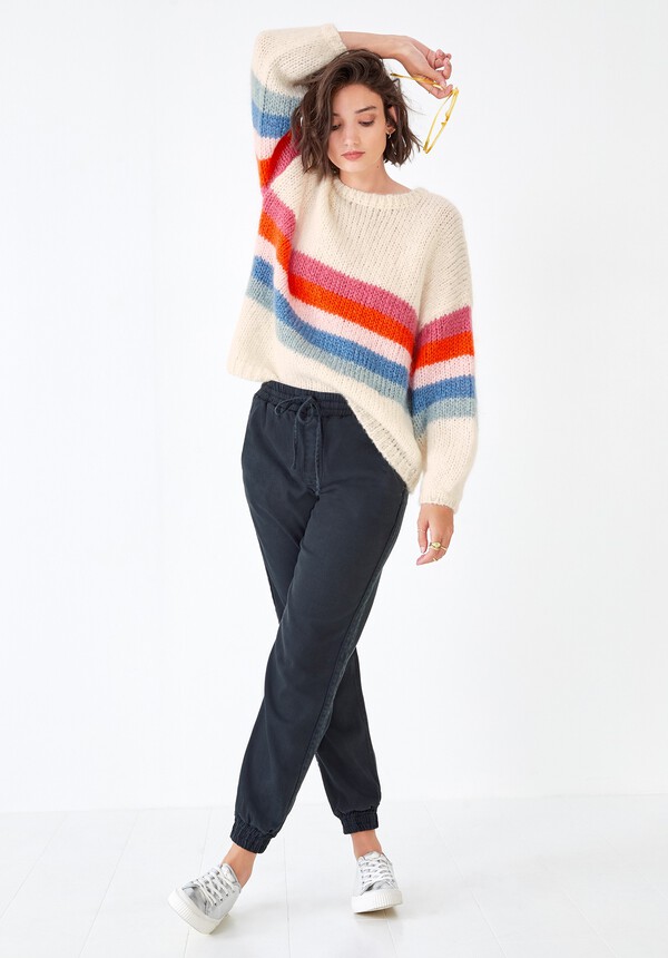 Rainbow Colour Block Jumper