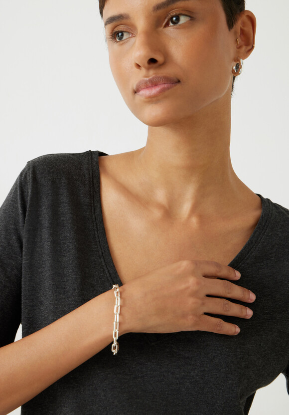 Kali Cotton Slub V-Neck T-Shirt