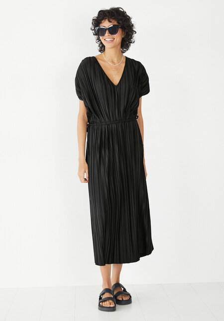 Jodie Plisse Midi Dress