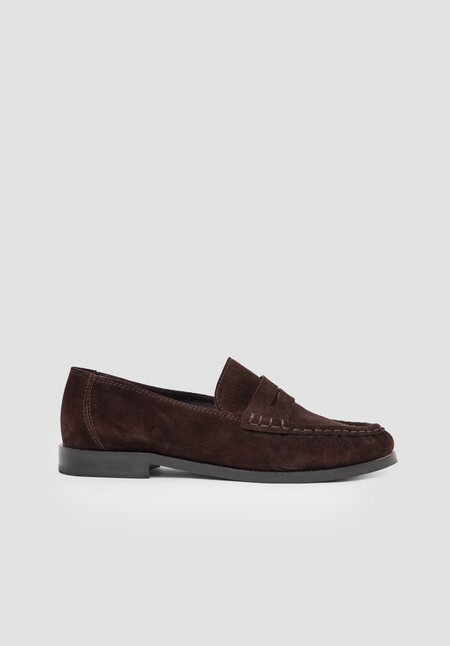 Suede Almond Toe Loafers