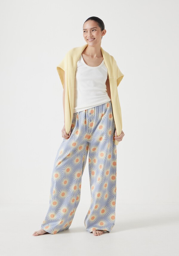 Cotton Sateen Vest Pyjamas Set