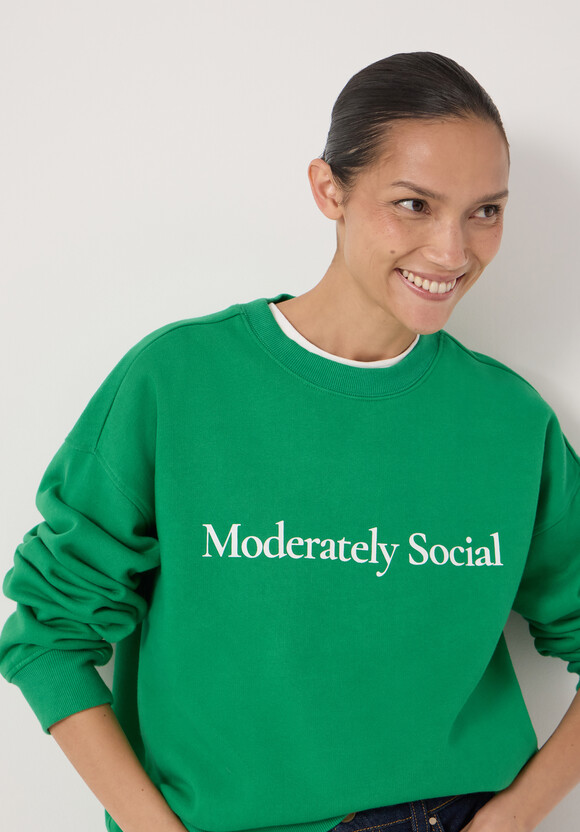 Moderately Social Graphic Sweatshirt