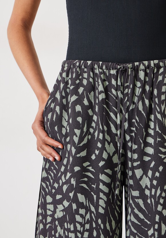Layla Print Tie Waist Trousers
