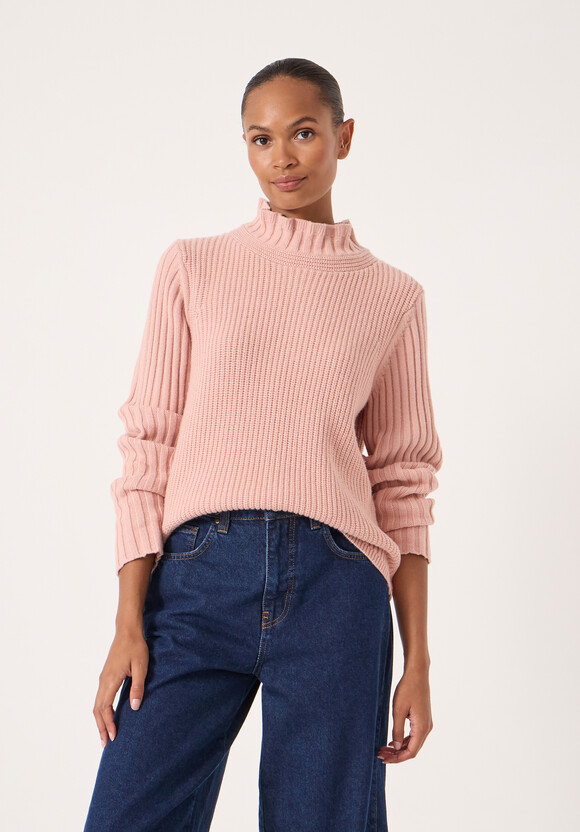 Kiley Wool Blend Frill Trim Jumper