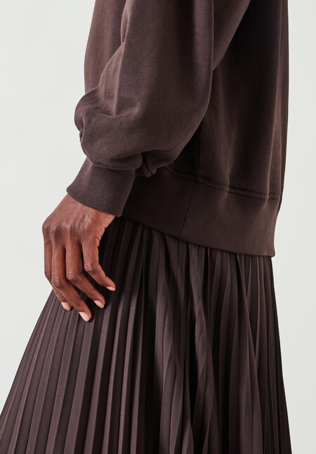 Gabriela Pleated Skirt Sweatshirt Dress