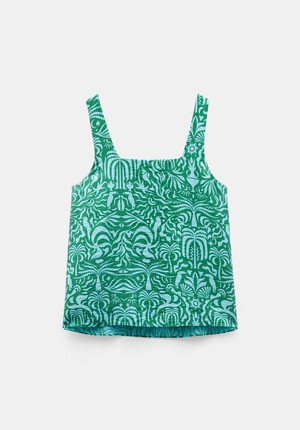 Air Flow Square Neckline Tank Top