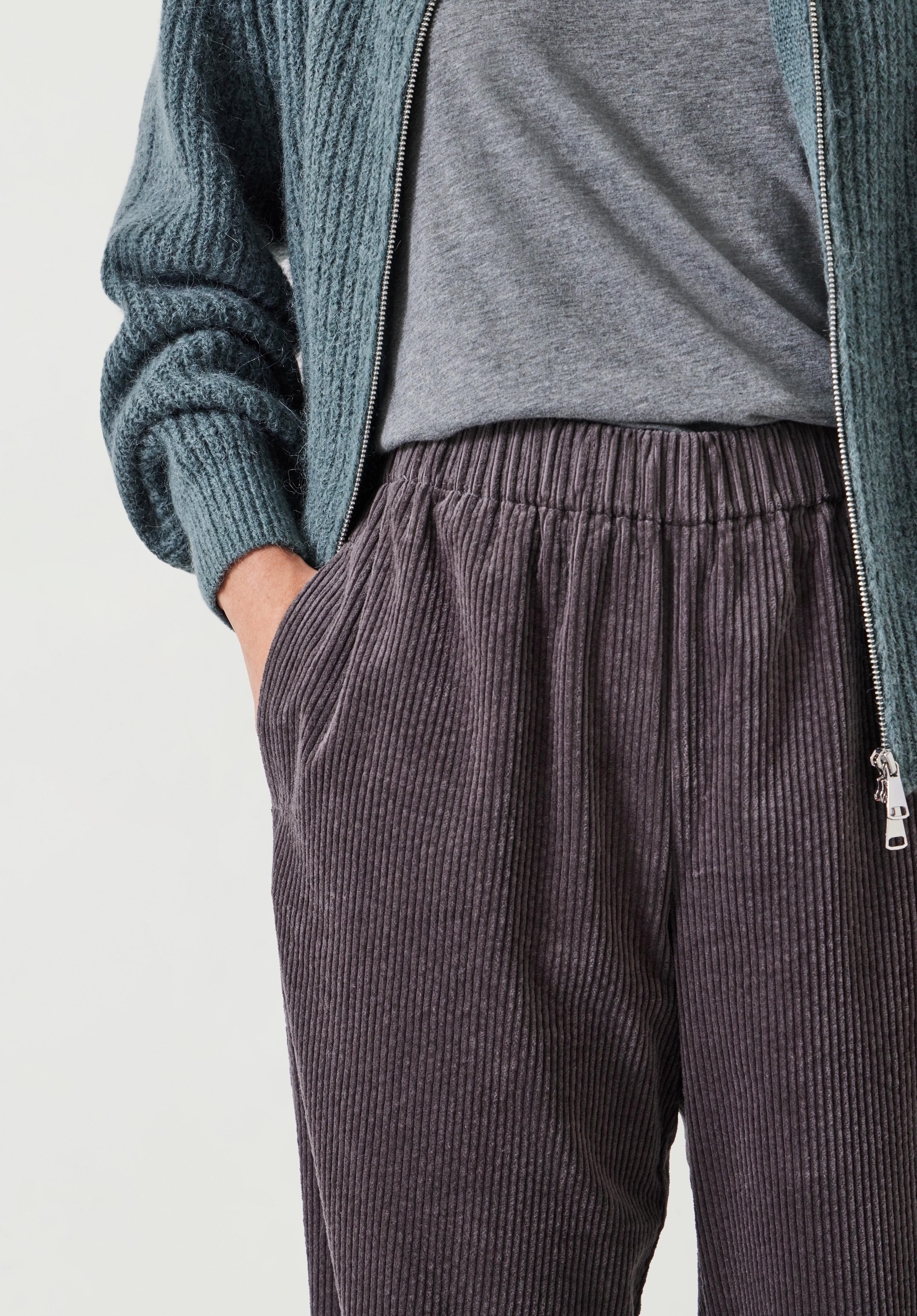 Liza Cord Joggers Charcoal hush