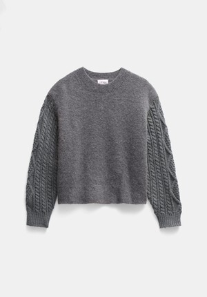 Sofia Cable Sleeve Relaxed Jumper
