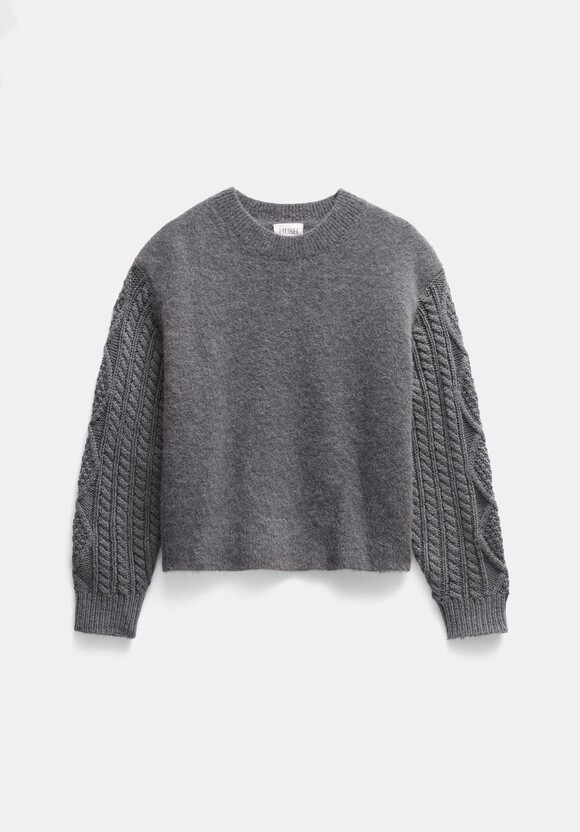 Sofia Cable Sleeve Relaxed Jumper
