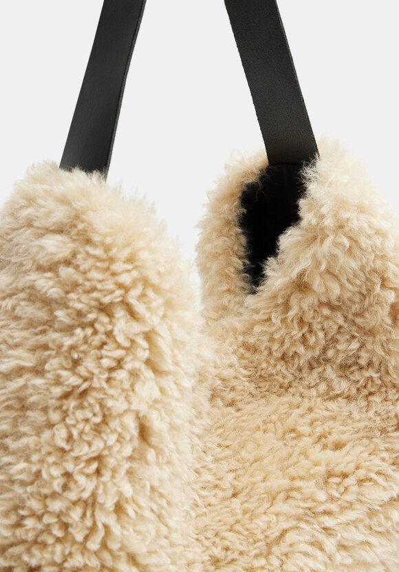 Helen Moore Faux Fur Slouch Bag