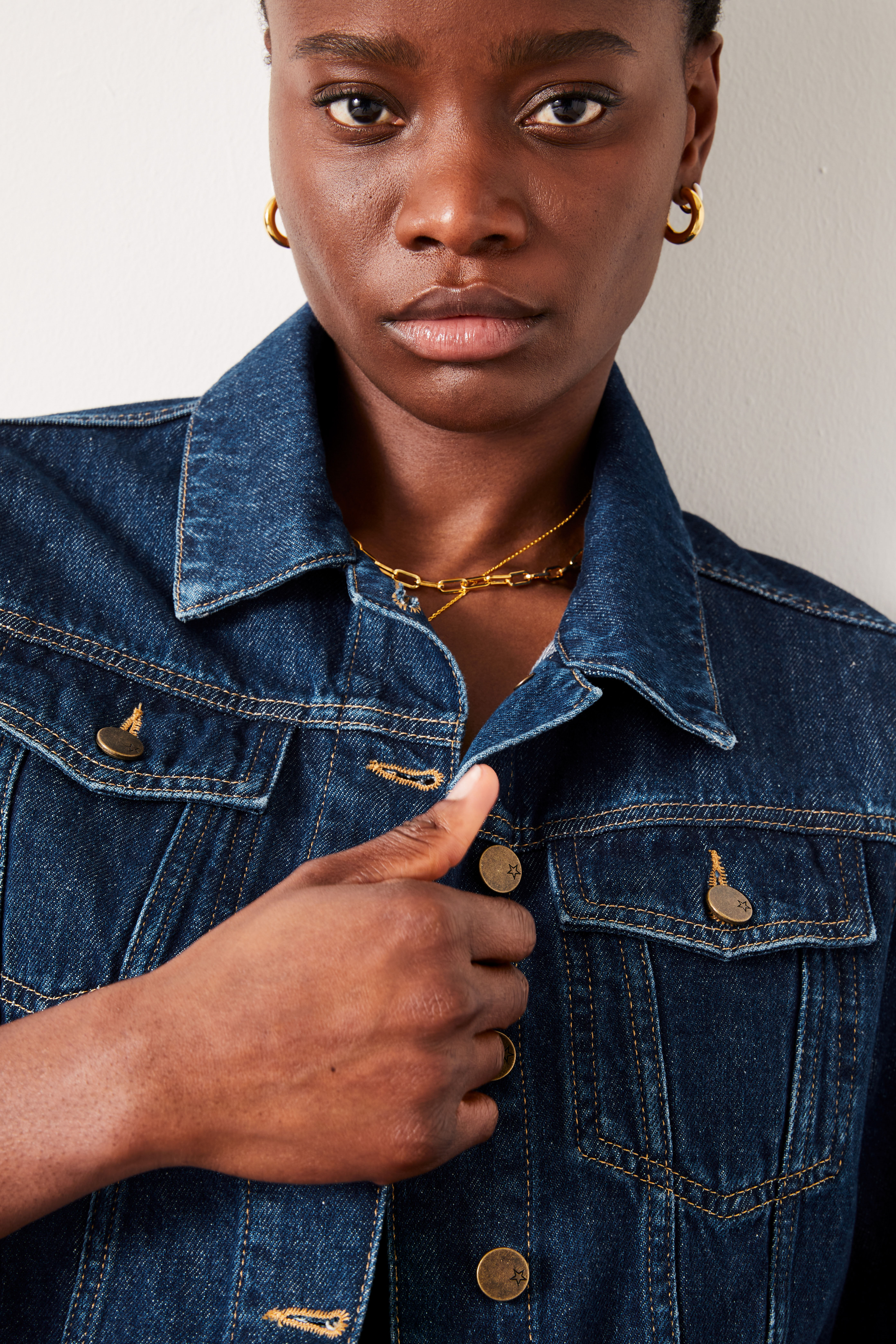Cropped denim jacket uk clearance
