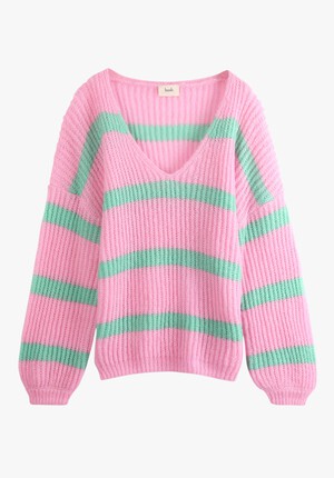 Seren Striped V-Neck Jumper