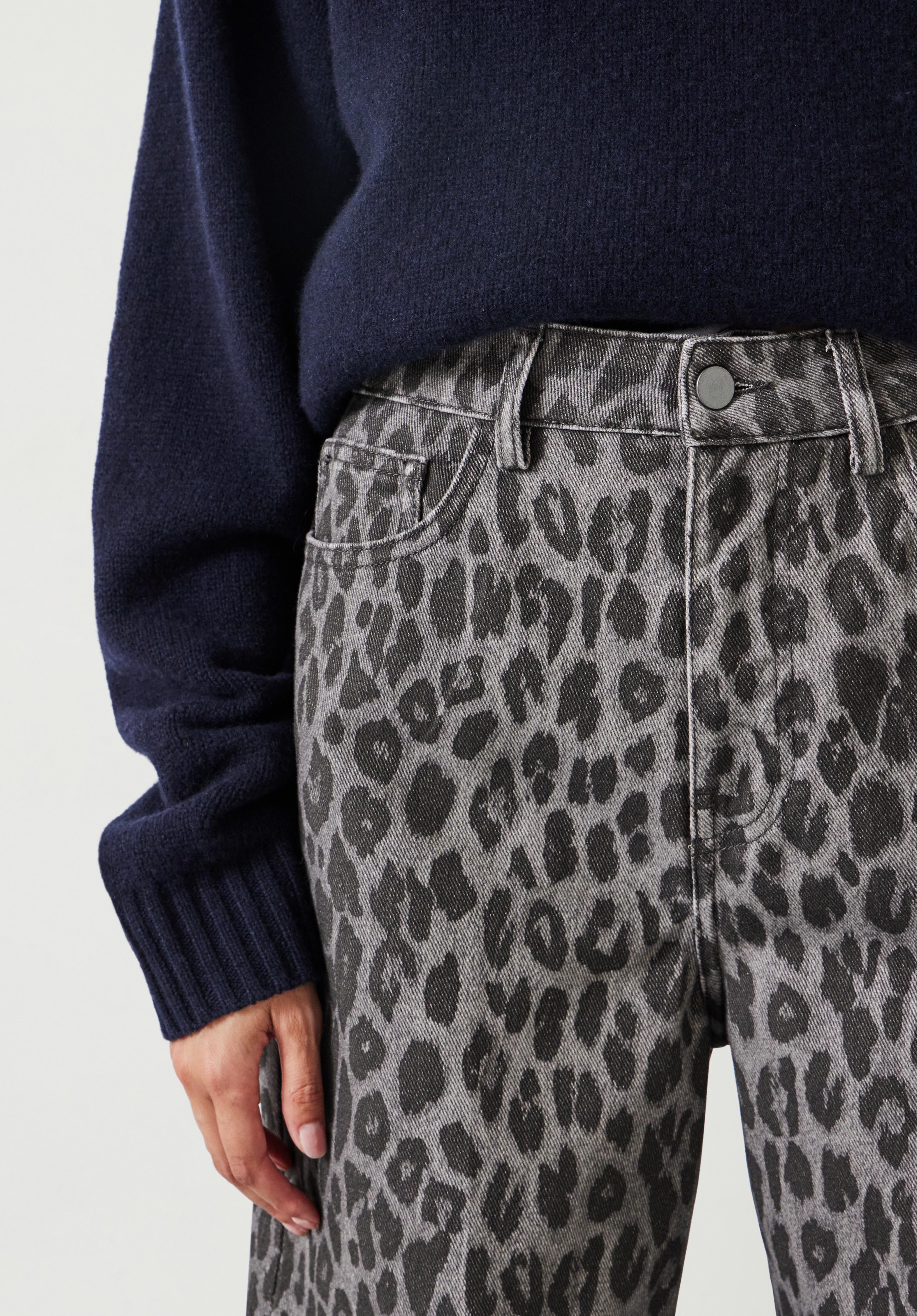 Leopard print jeans discount