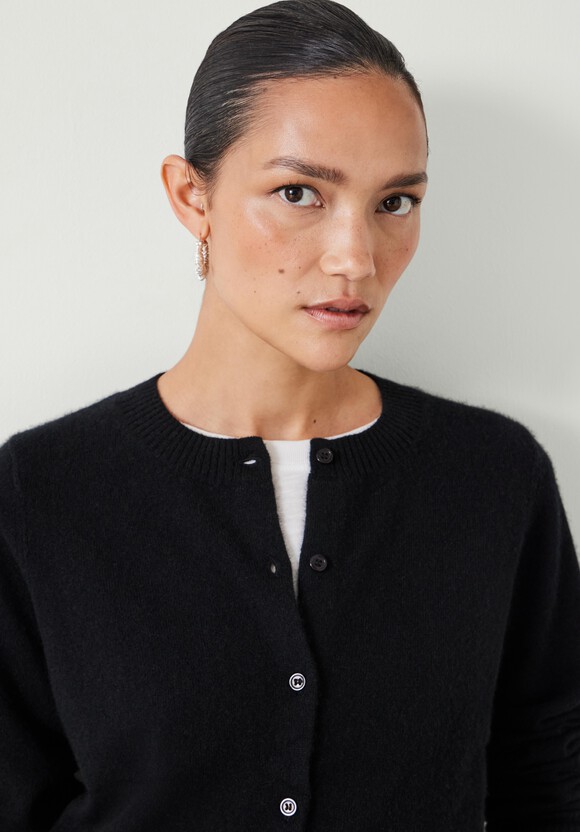 Daphne Cashmere Button Through Slim Cardigan