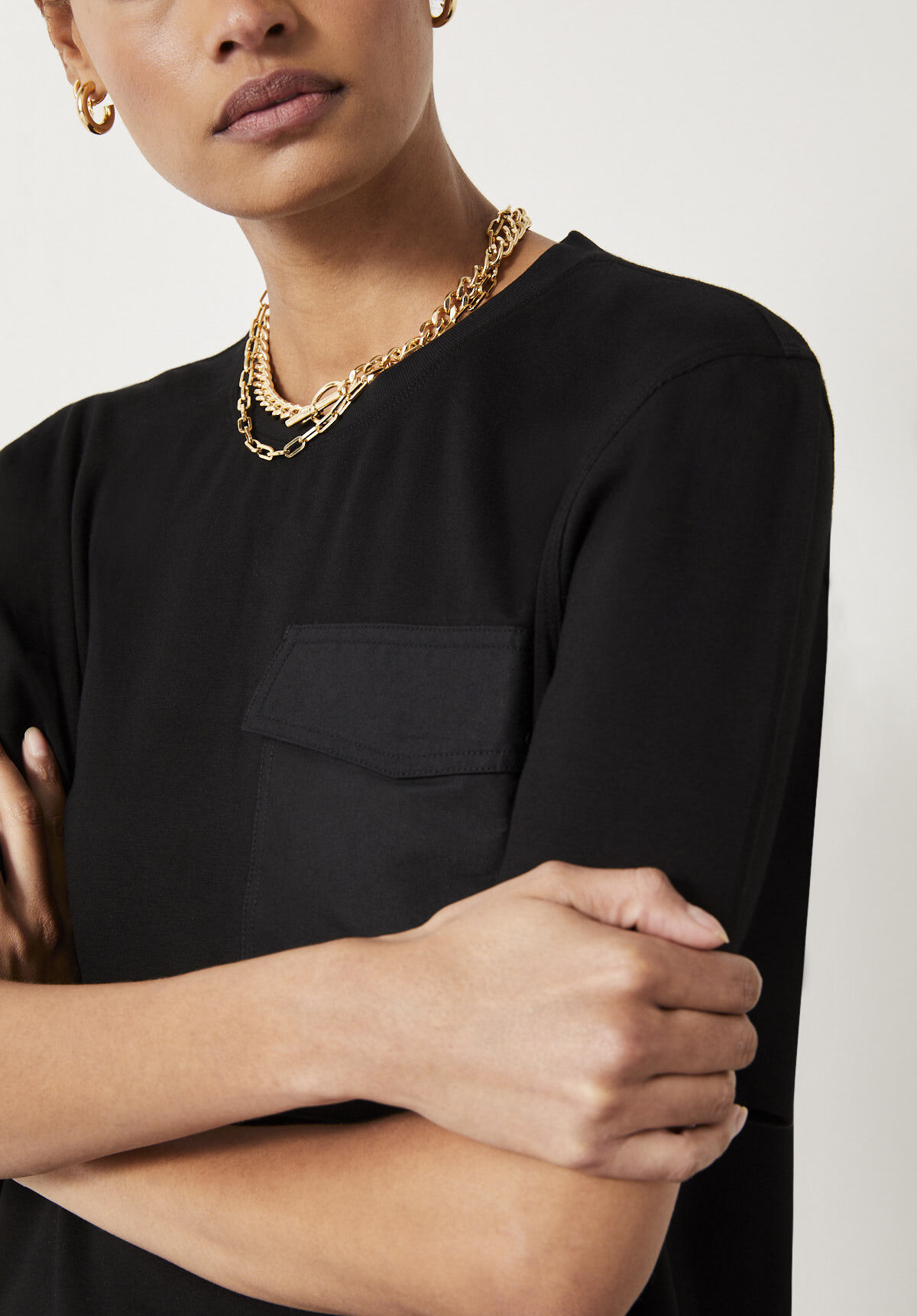 Black mini t shirt cheap dress