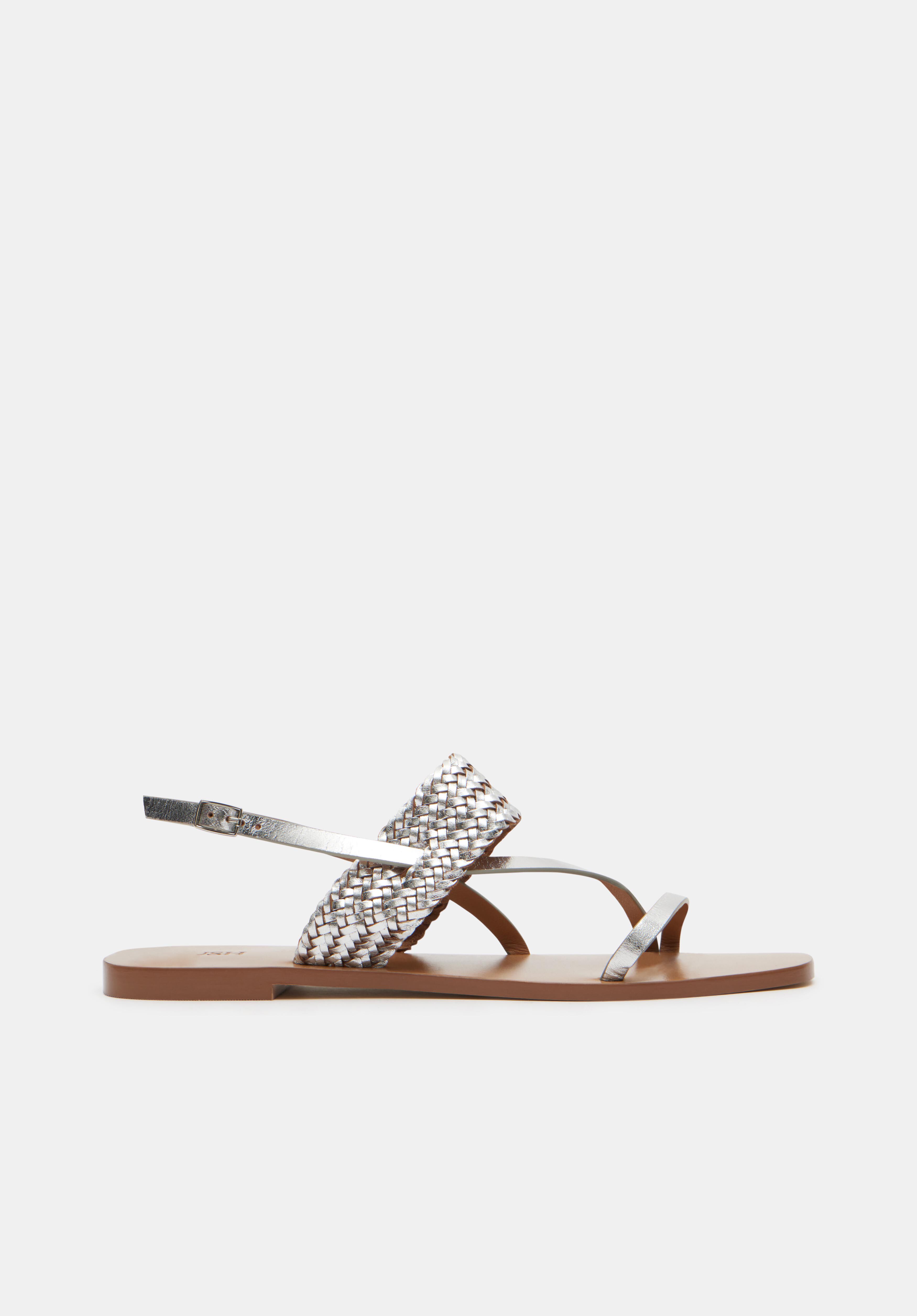 Wren Weave Sandal silver metallic hush