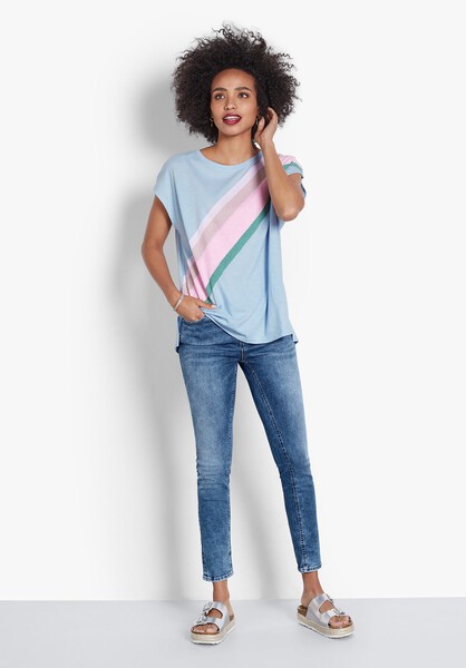 Cotton-Blend Rainbow T-Shirt