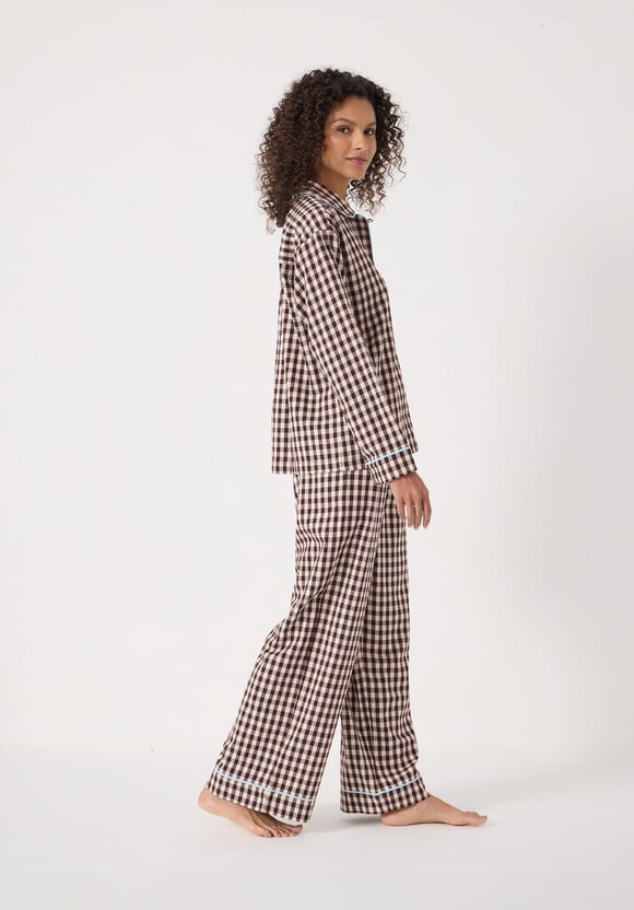 Brushed Cotton Gingham Pyjamas