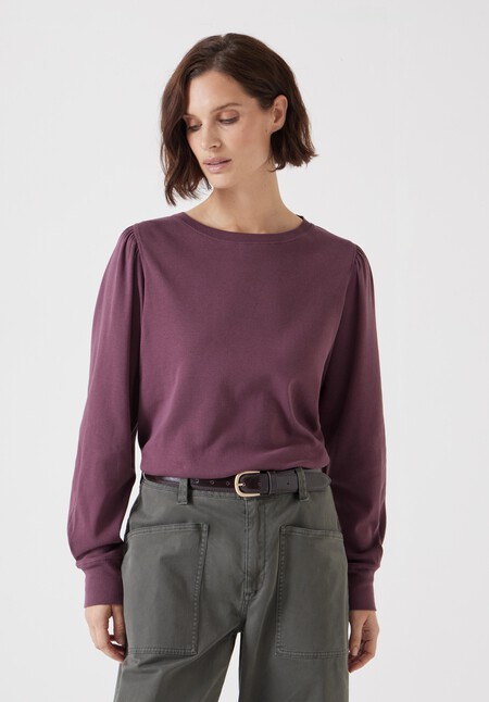 Emily Puff Sleeve Jersey Top