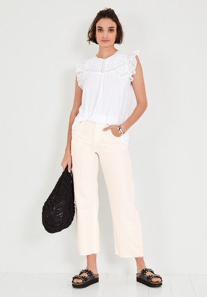Freda Lace Detail T Shirt