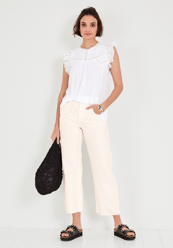 Freda Lace Detail T Shirt
