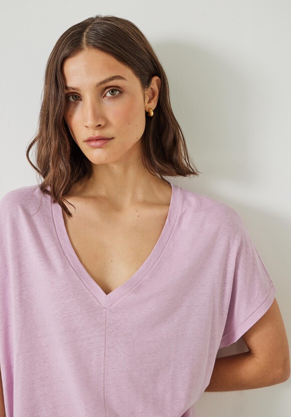 Danny Linen V-Neck T-Shirt