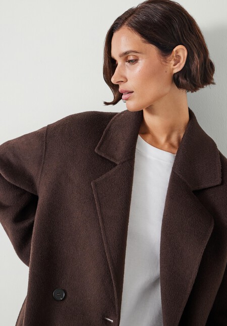 Pure Wool Double Faced Oversized Coat