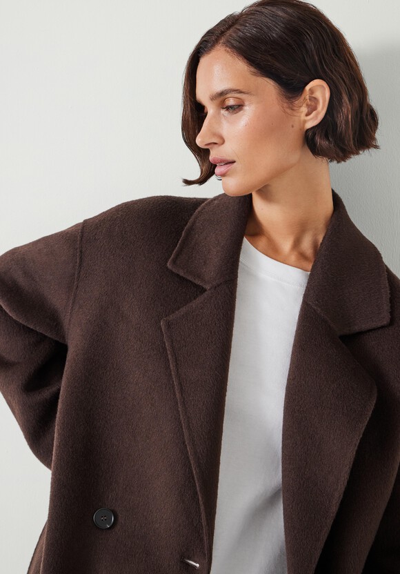 Pure Wool Double Faced Oversized Coat