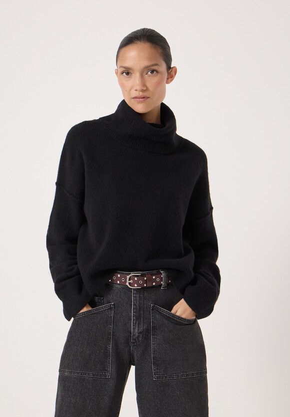 Cropped Meryl Wool Blend Jumper