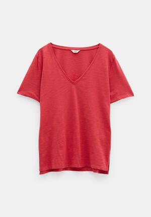 Kali Cotton Slub V-Neck T-Shirt