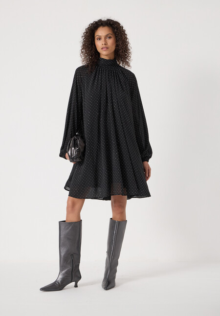 Diamante Chiffon Mini Dress