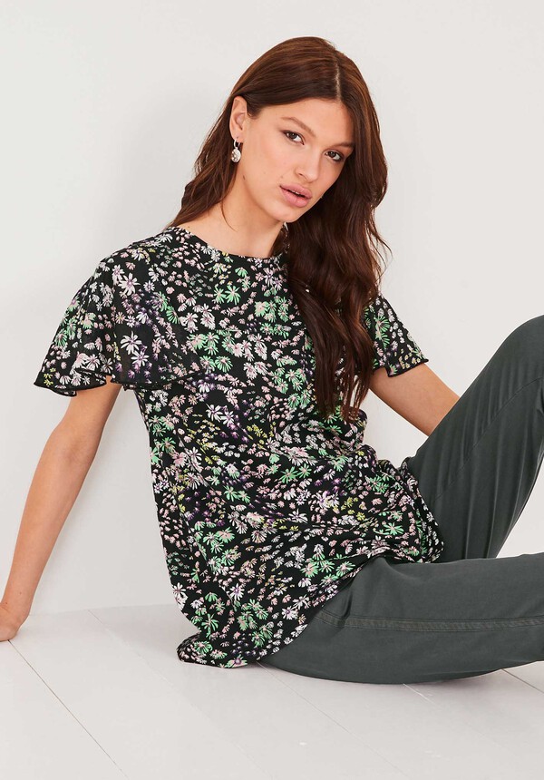 Ambroise Frill Sleeve Top