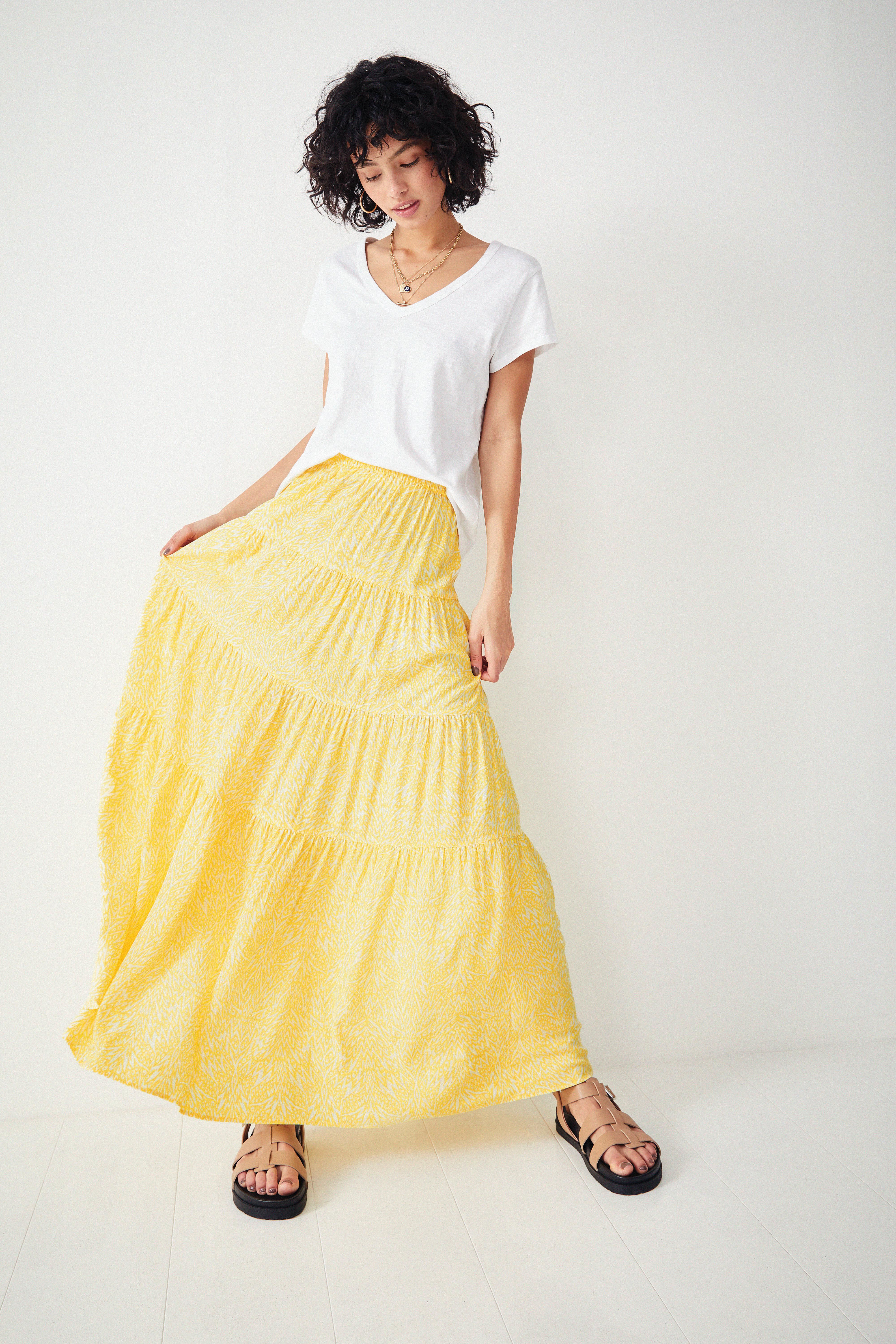 Hush tiered maxi skirt hotsell
