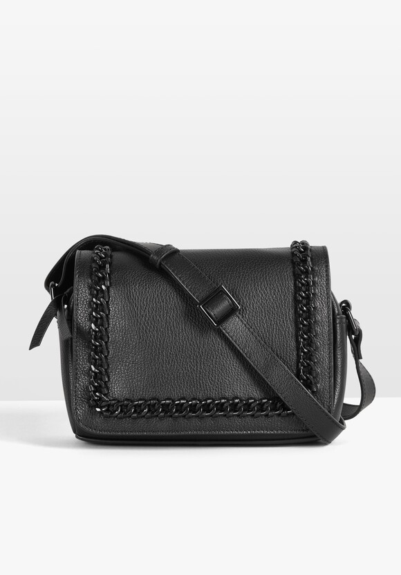 Gabriela Leather Crossbody Bag | Black | hush