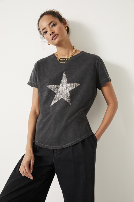 Metallic Crackle Star T-Shirt