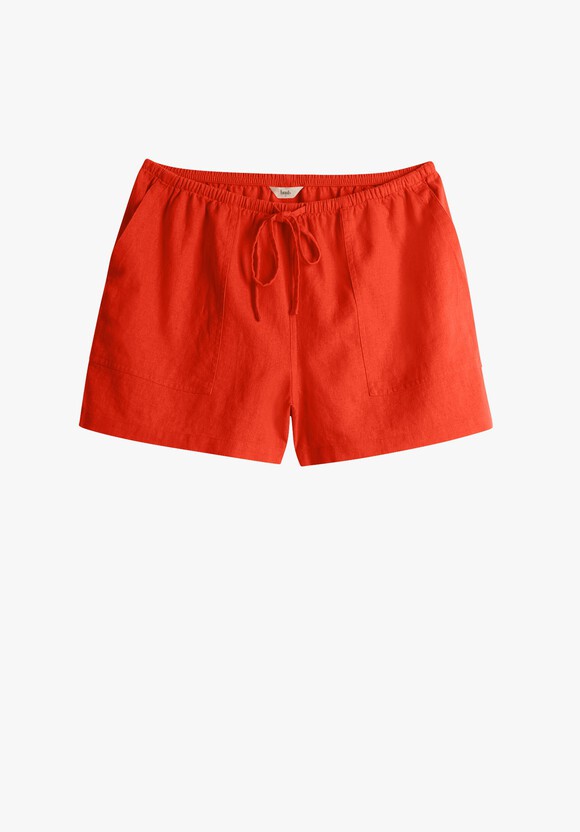 Lorelei Linen Short | Vibrant Orange | hush