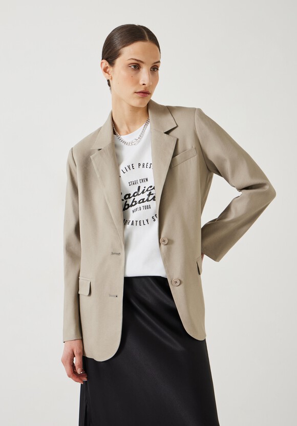 Lana Relaxed Linen Blend Blazer