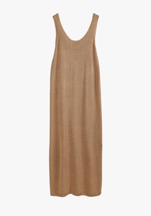 Scoop Metallic Knitted Dress