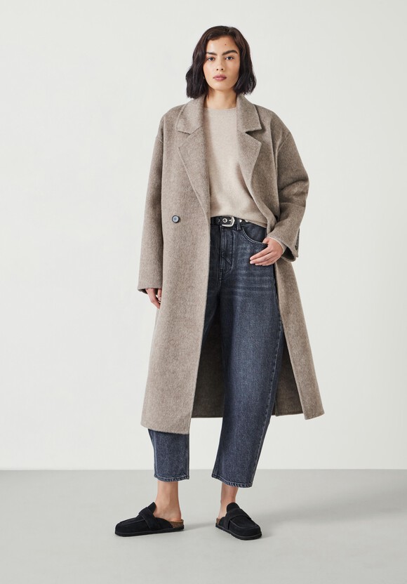 Pure Wool Double Faced Oversized Coat