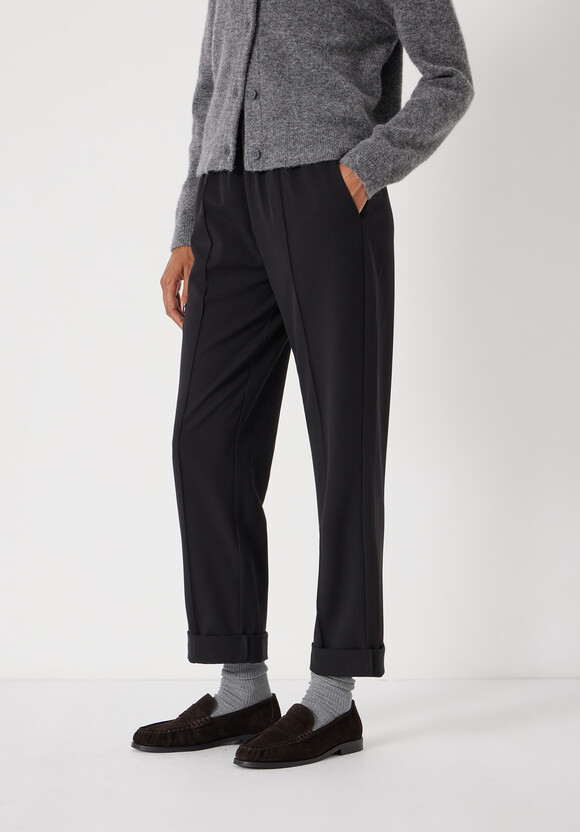 Slim Pull On Suit Trousers