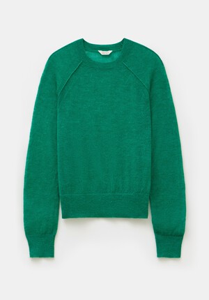 Elsie Gauzy Wool Blend Crew Jumper