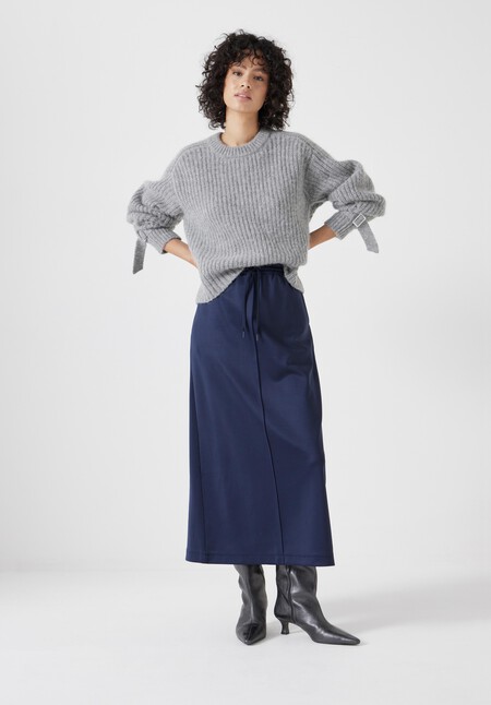 Harrison Pintuck Jersey Skirt